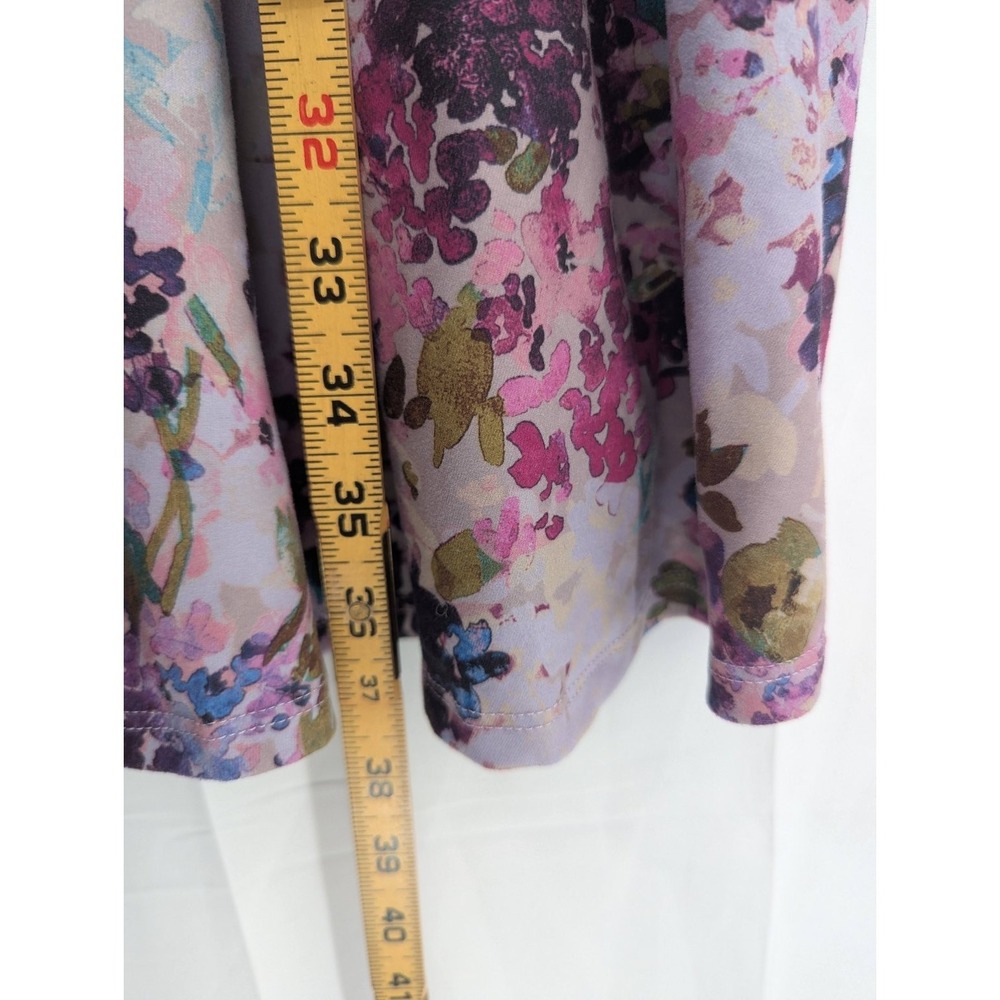 Nine Britton Dress Women's 1X Floral Print Sleeveless Tie Straps - Picture 3 of 7